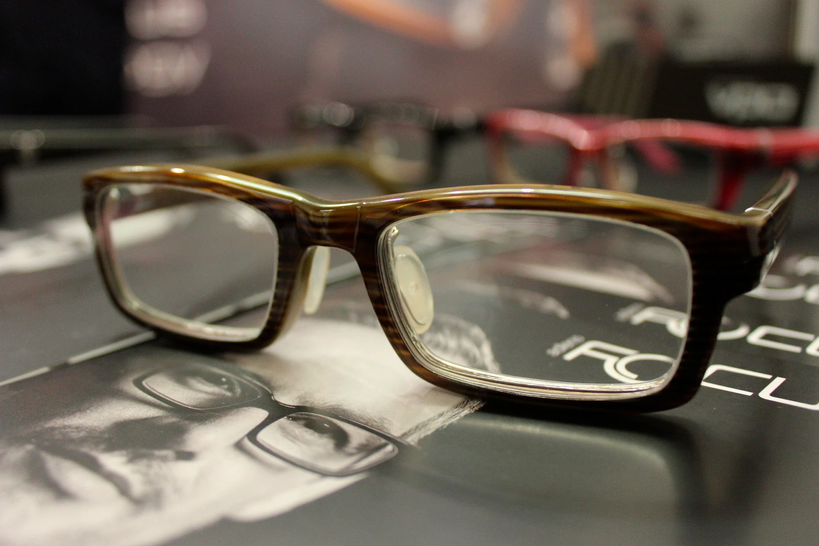 The AdlensFocuss glasses can instantly switch between three levels of magnification