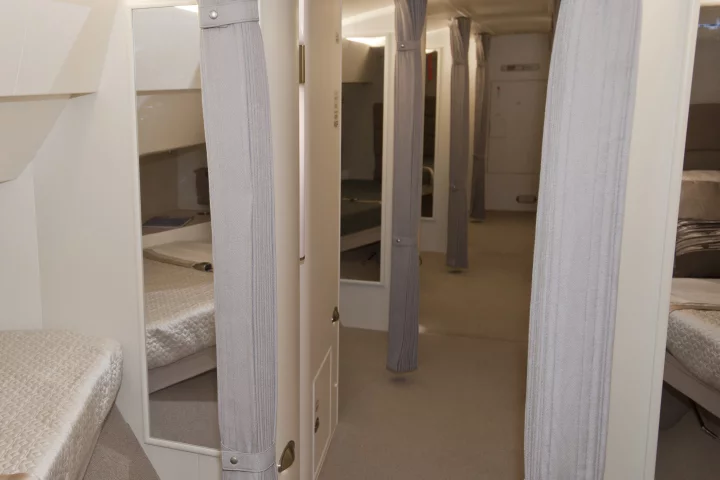 The Aeroloft is a new eight-berth sleeping area, available as an option on the Boeing Business Jet (BBJ) 747-8