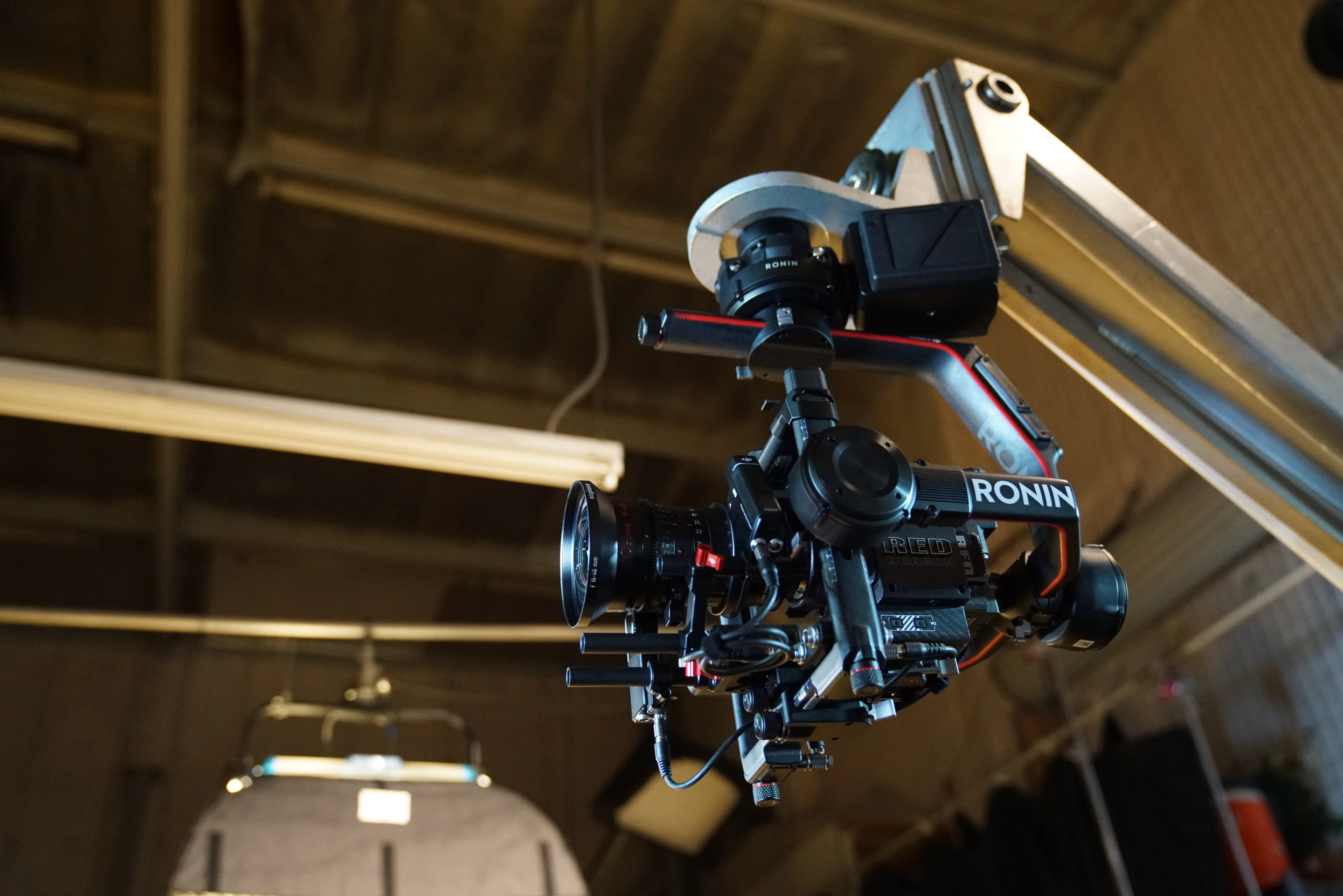 DJI Ronin 2: mounted to a crane