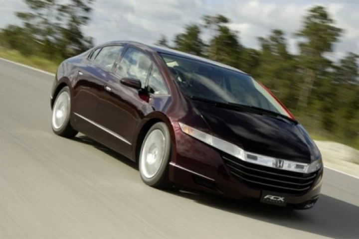 Honda's fuel-cell powered FCX, ready to go into production in 2008.
