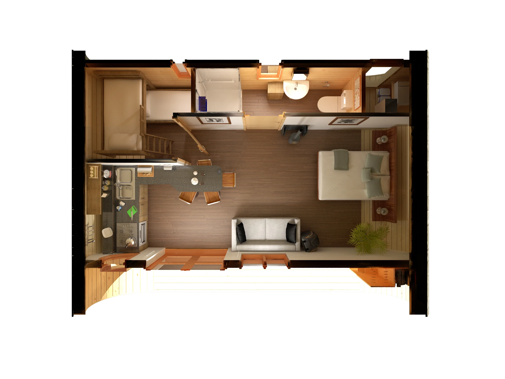 Eco-PERCH floor plan by Blue Forest