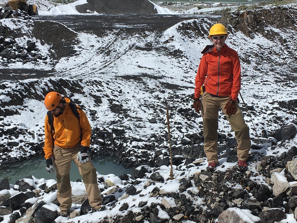 Volcanologists model latest flameresistant lava suit fashions