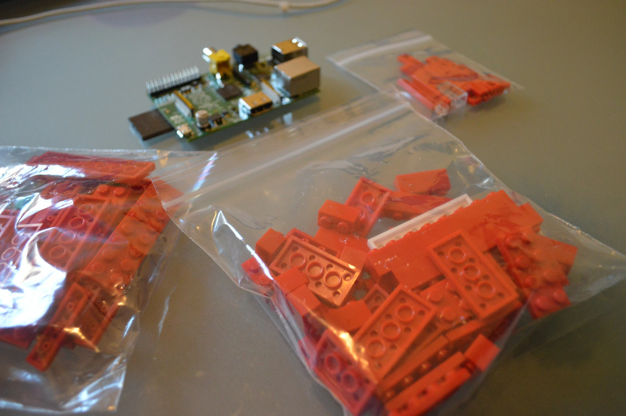 Be sure to arrange the LEGO around your Raspberry Pi for pleasing photo opportunities (Photo: Gizmag)