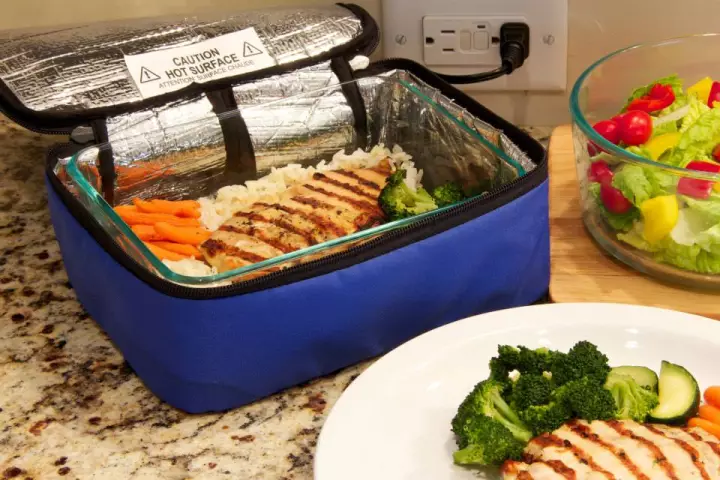 The Hot Logic Mini is a portable cooking device designed to deliver moist, steaming meals with little effort