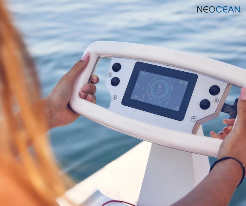 Neocean puts a digital display inside the steering wheel for intuitive operation