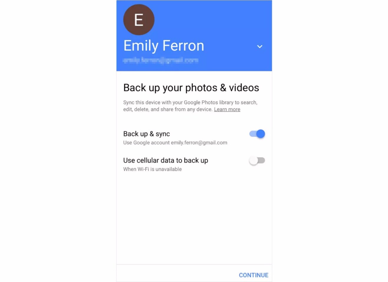 google photos backup and sync iphone