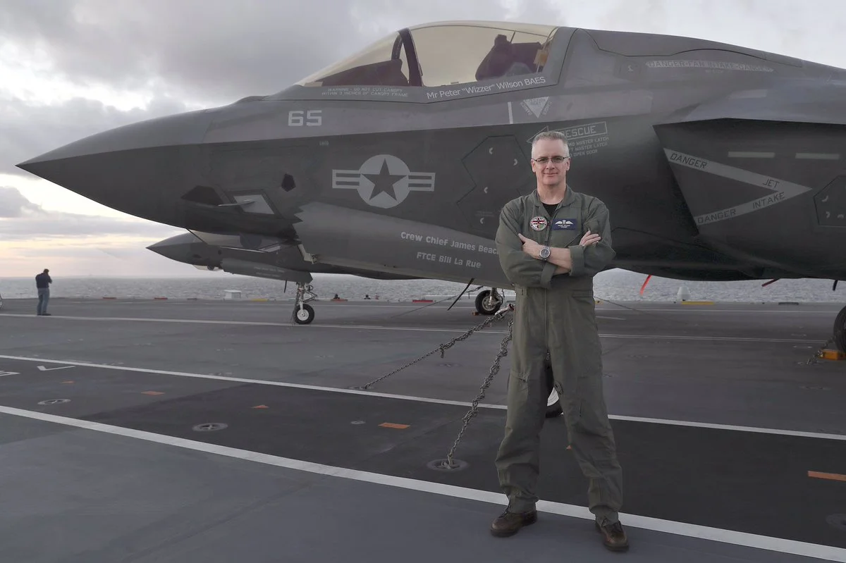 UK test pilot Peter Wilson