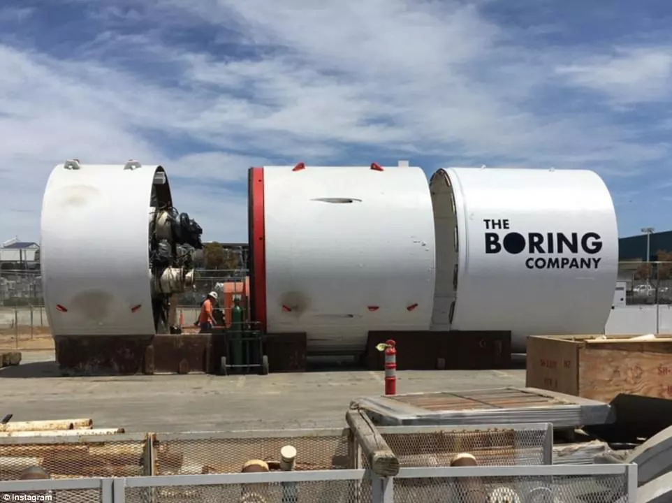 The Boring Company's tunneling machine