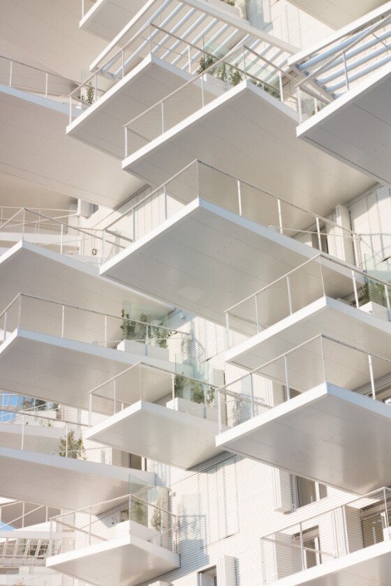Construction of L'Arbre Blanc was completed in May
