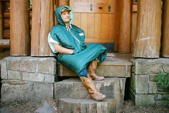 The Napsack looks like a giant hoodie, but is also a sleeping bag