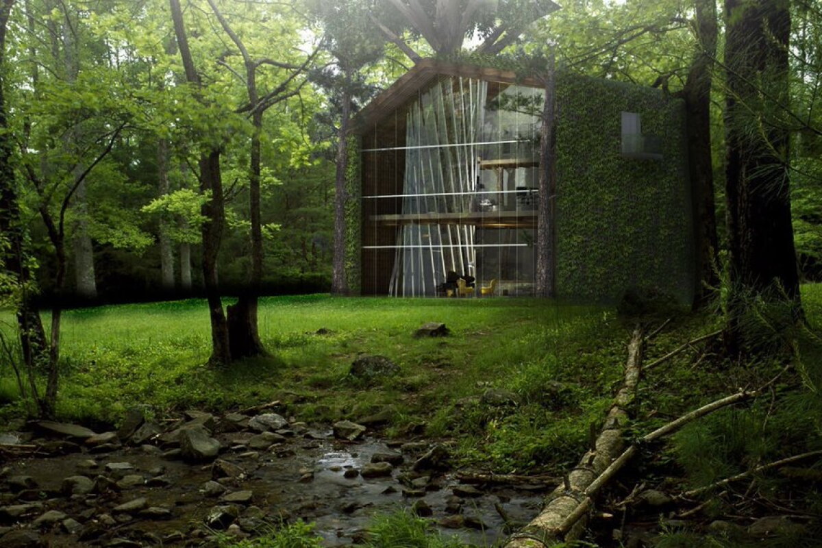 Image showcasing Eco-treehouse concept naturally keeps its cool