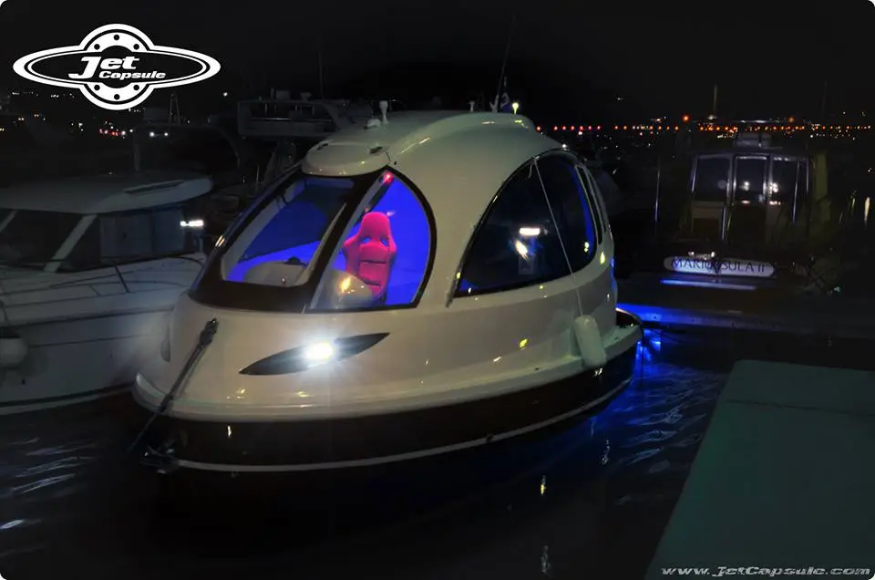 The futuristic looking vessel can be customized to suit a myriad of purposes, such as water taxi or emergency service