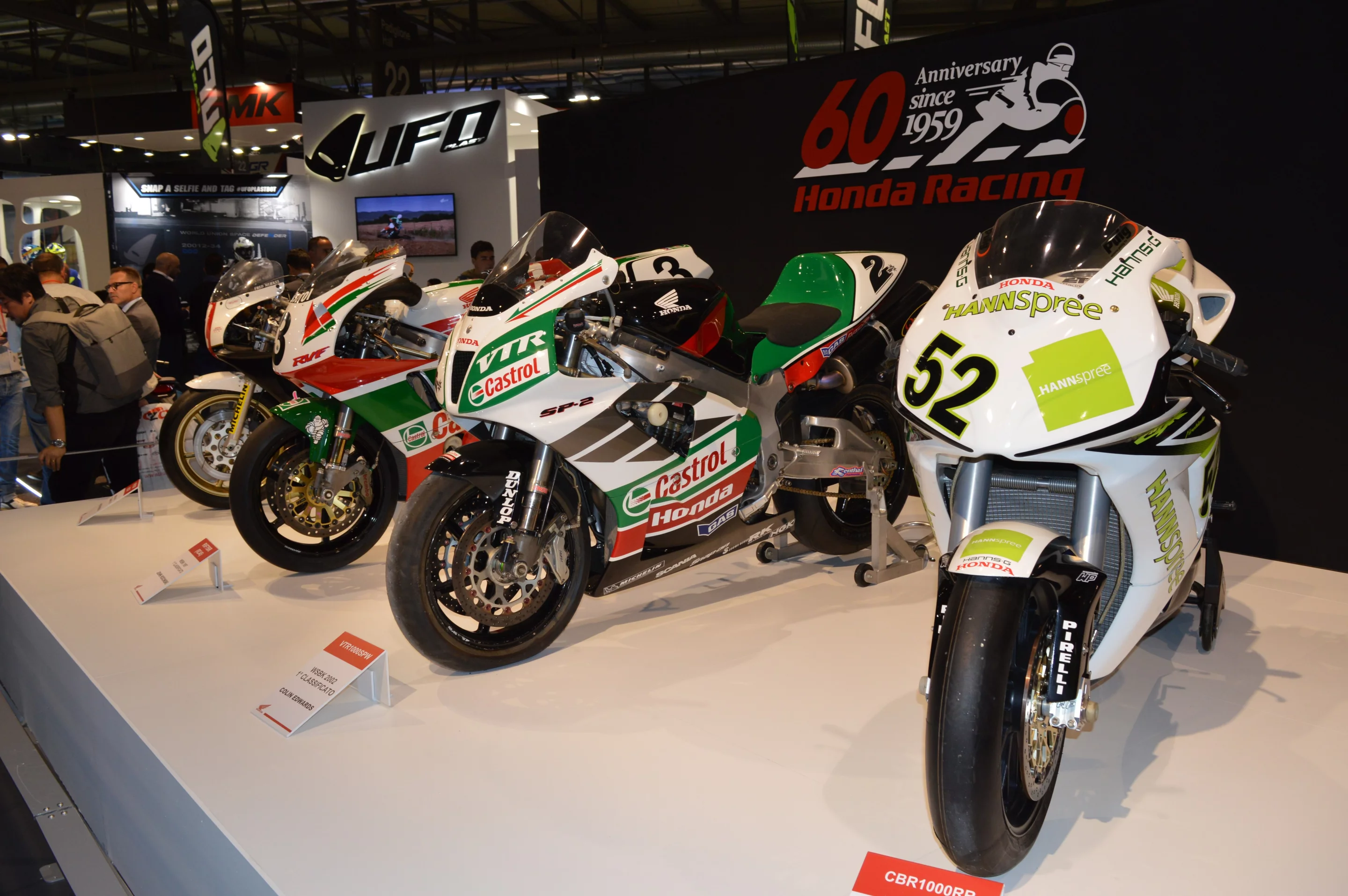 Honda displays a small taste of four WorldSBK championships in a year celebrating 60 years of motorcycle racing and countless titles in all disciplines