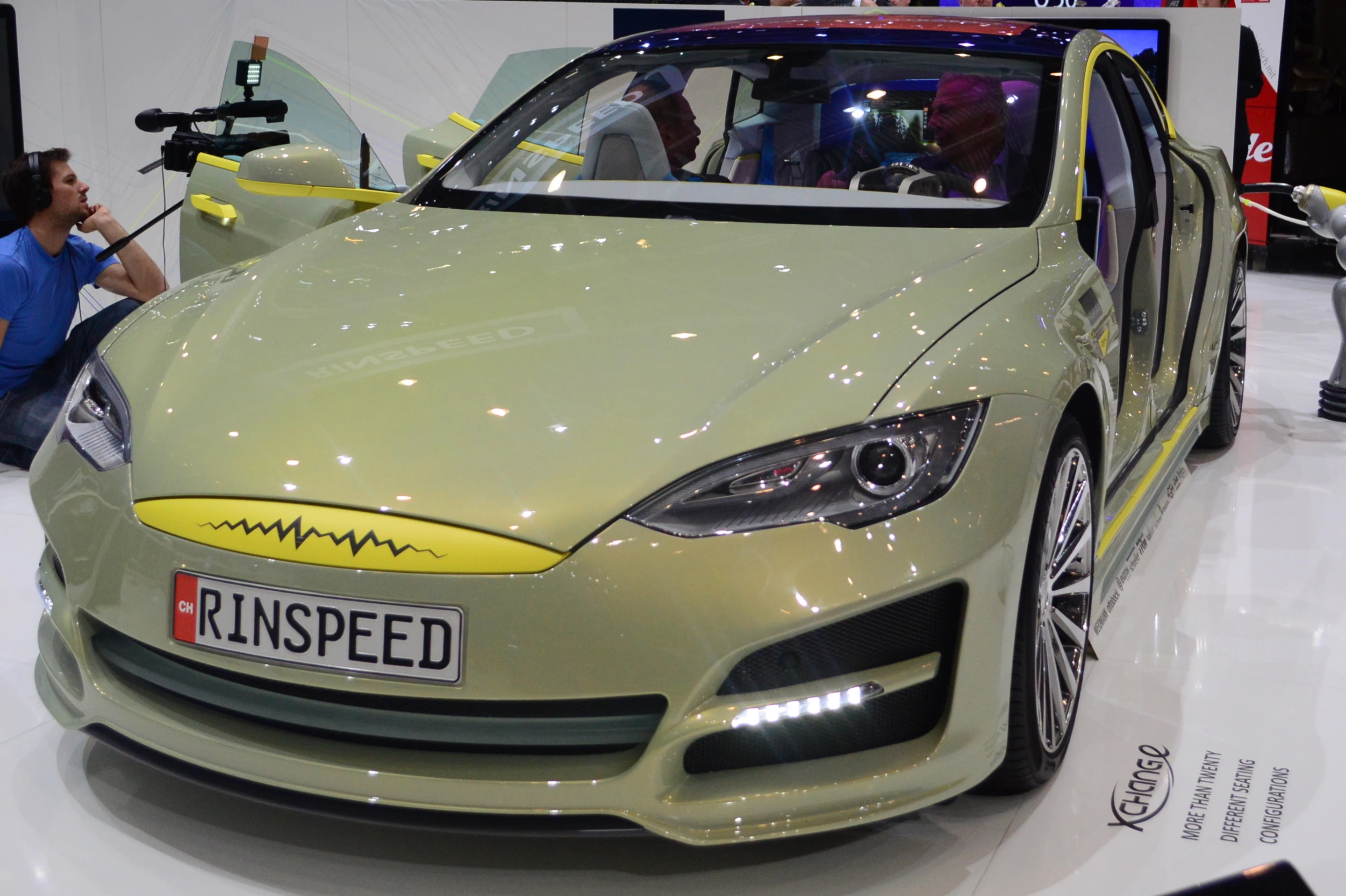 The XchangE is a heavily modified Tesla Model S