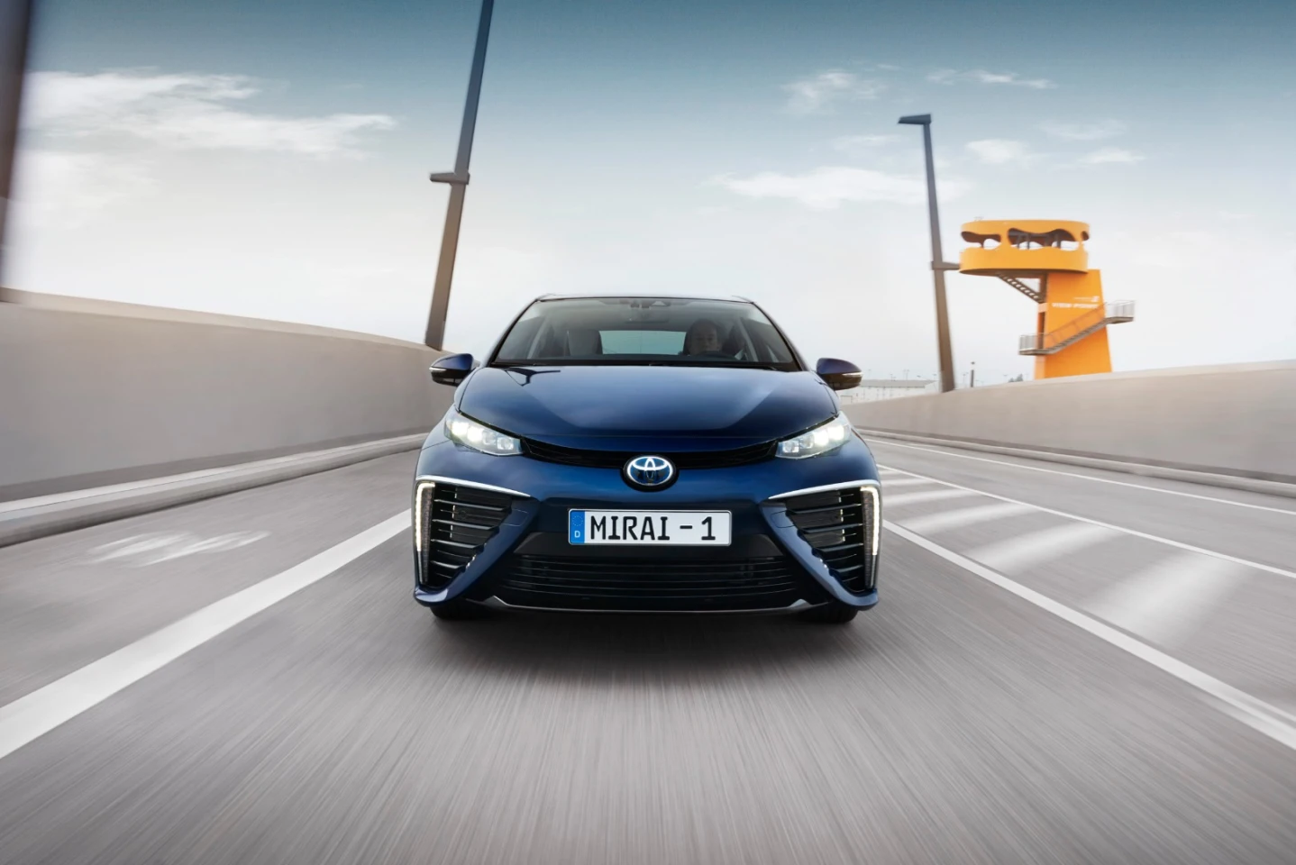 The Mirai was driven 16 hours a day for 107 days