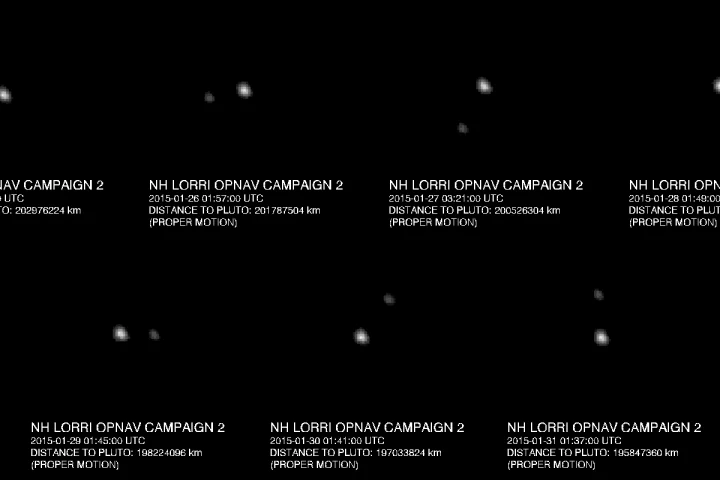 The time-lapse comprises images taken over 6.4 Earth days (Image: NASA/APL/Southwest Research Institute)