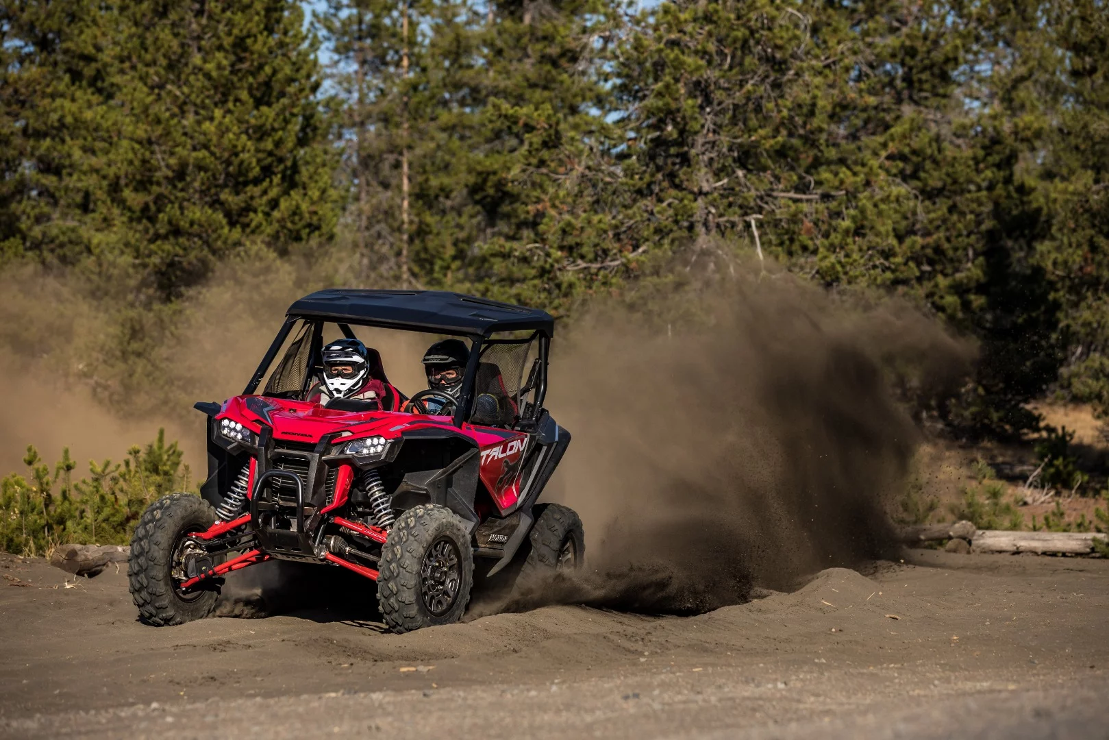 Honda Talon 1000X: 14.6 inches of suspension travel at the front, 15.1 at the rear