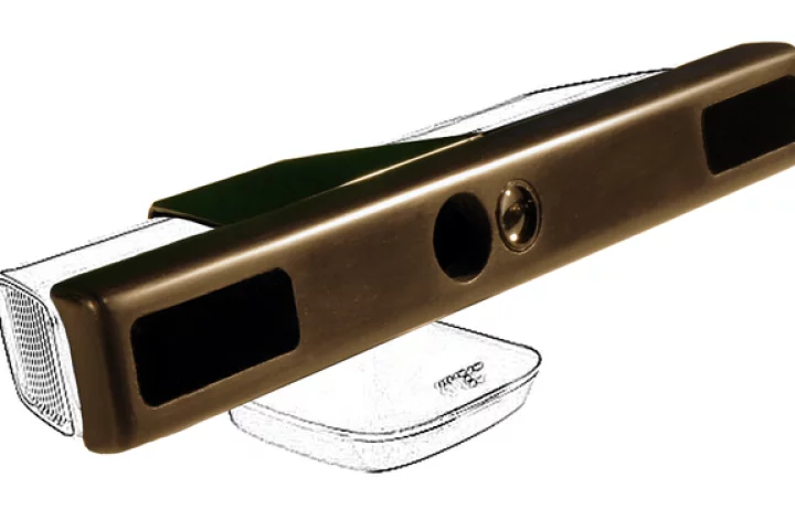 When added onto an existing Kinect, the NUIA eyeCharm allows it to serve as an eye-tracking device