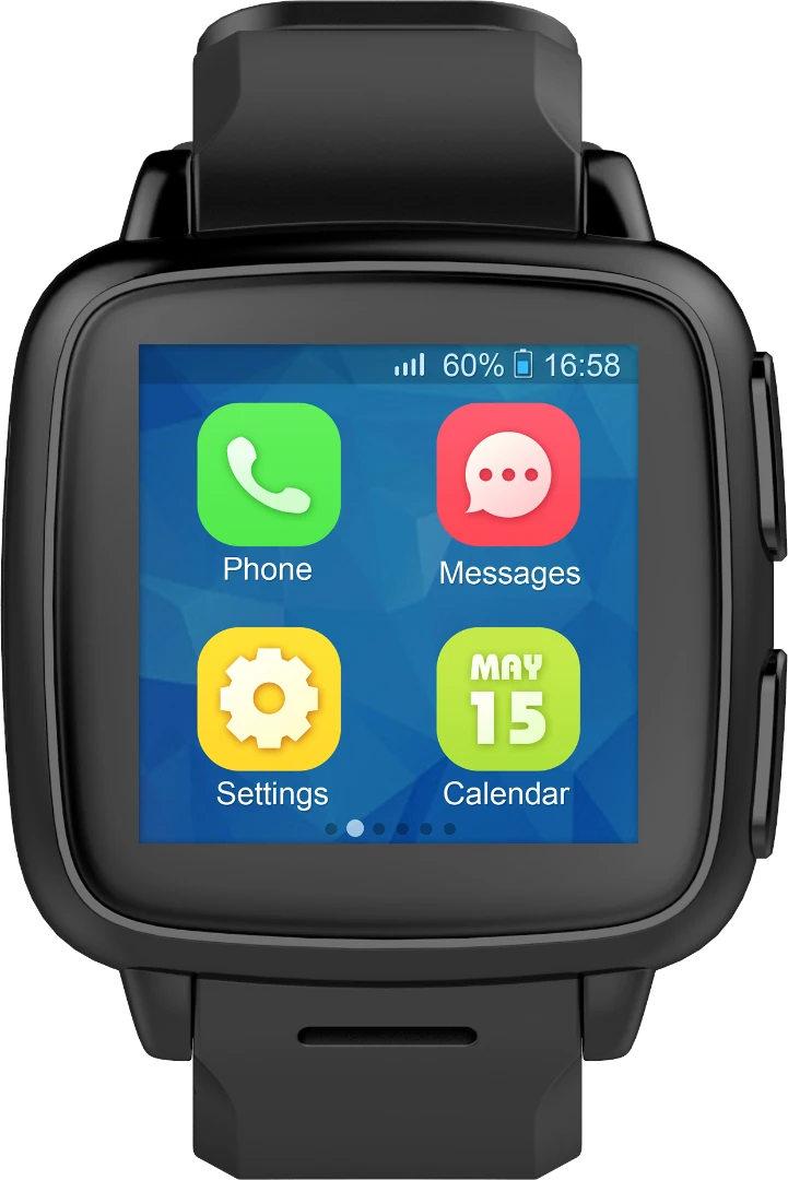 The Omate TrueSmart+ features a curved, 320 x 320 touchscreen