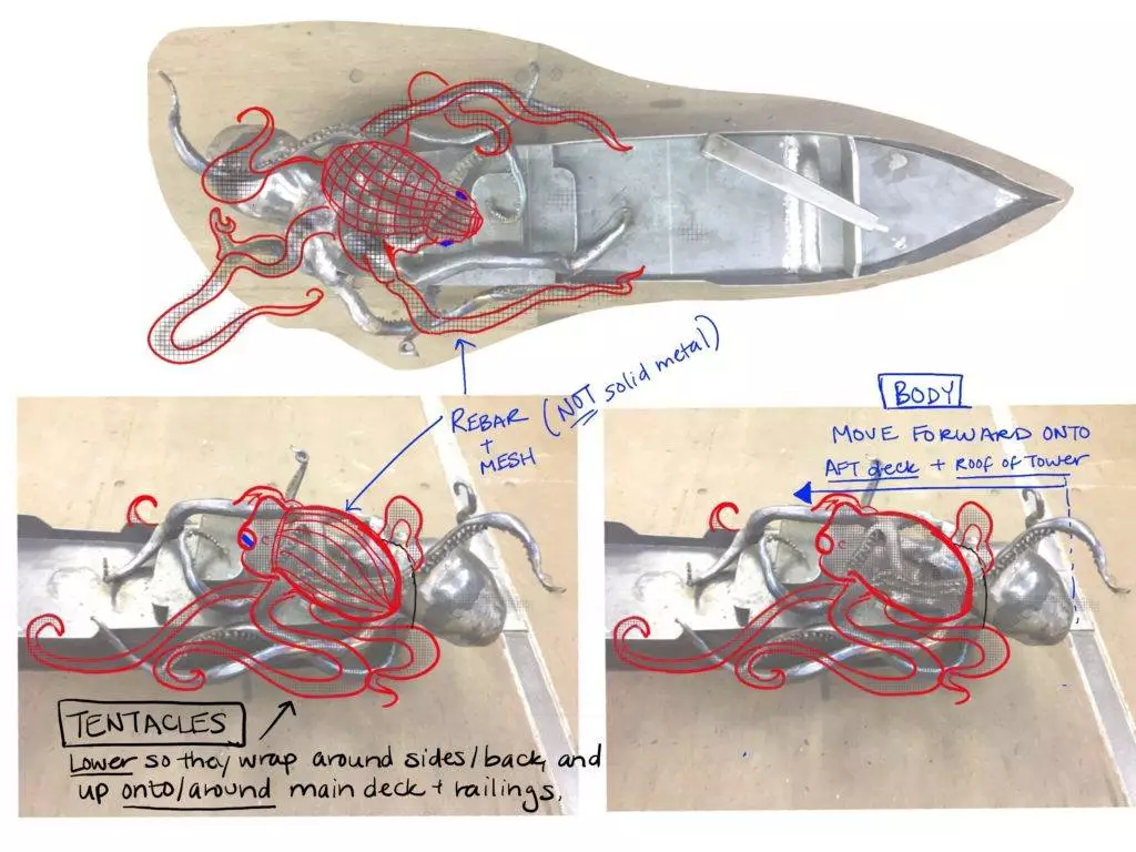 Plans for the design from artist Aydika James