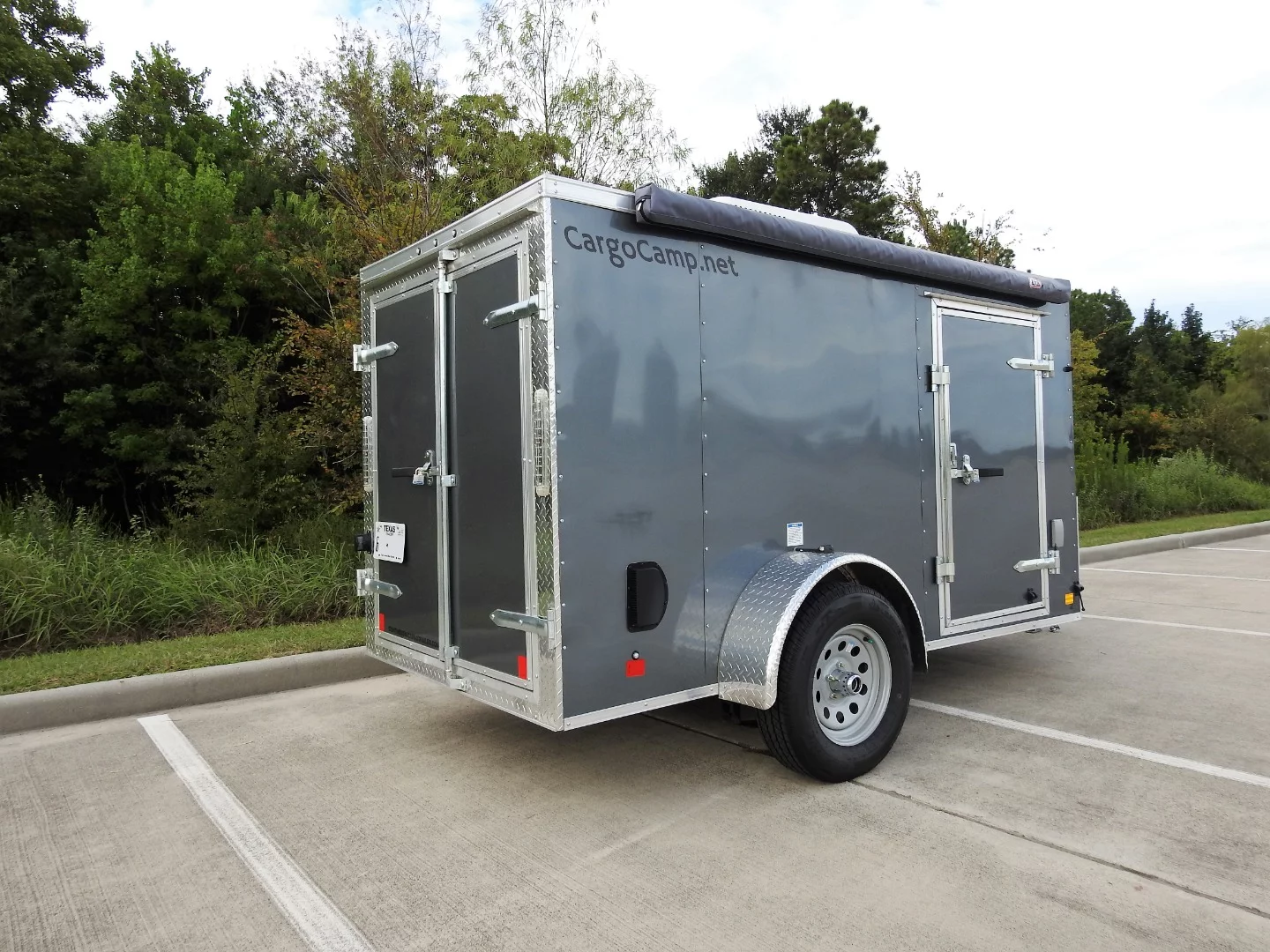 Cargo Camp bases its camping trailer on the Continental Cargo V-Series cargo trailer