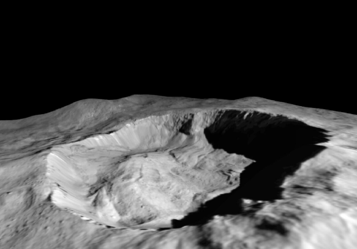The Juling crater on Ceres as seen by Dawn