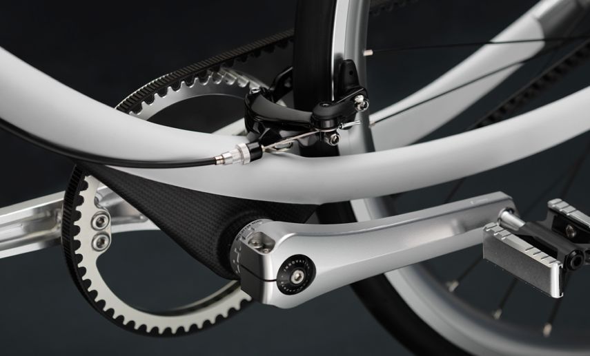 Front and rear sidepull brakes are optional