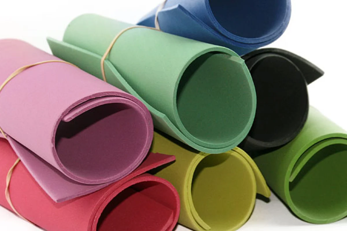 Rolls of algae-derived Bloom foam – no, it won't just be available in green