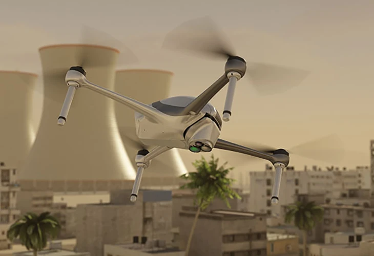 The company has fixed the SpectroDrone system to an Airobotics Optimus drone to show what it can do