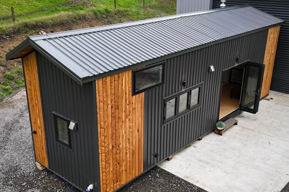 The Redwood, by Tiny Timber Homes, is a spacious model that's designed with full-time living in mind