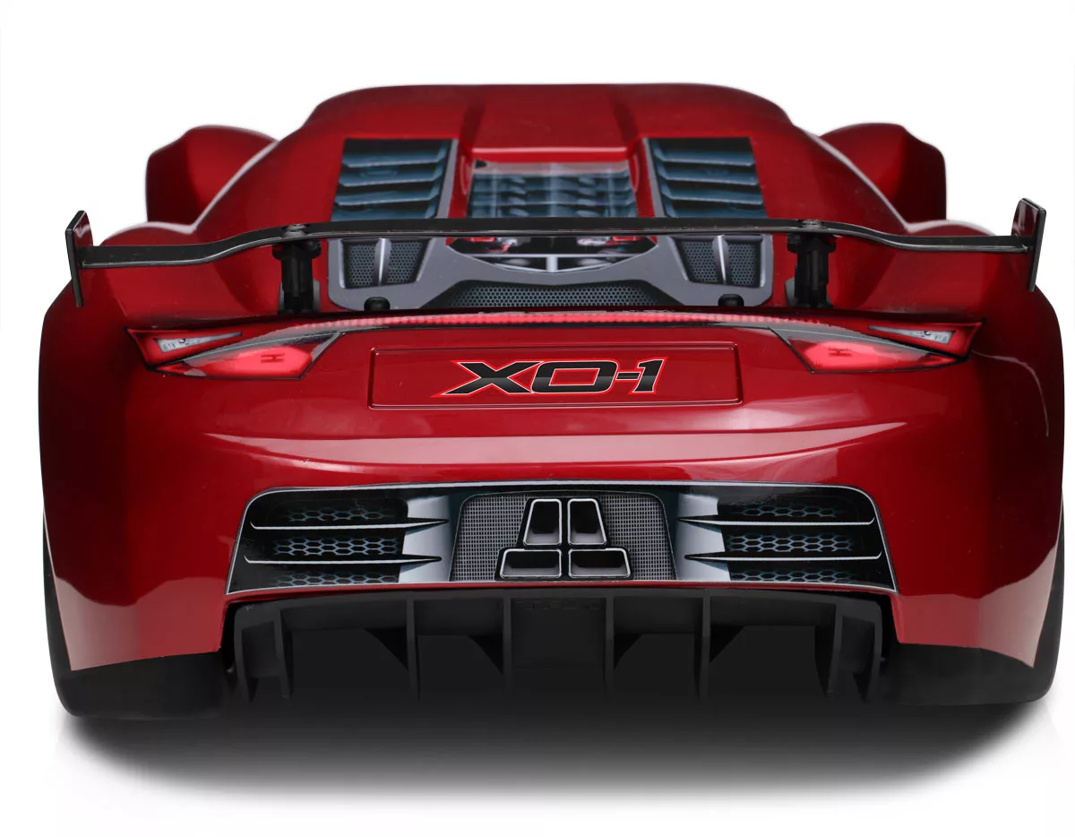 The Traxxas XO-1 is an all-wheel-drive electric radio-controlled car, with a claimed top speed of over 100 mph