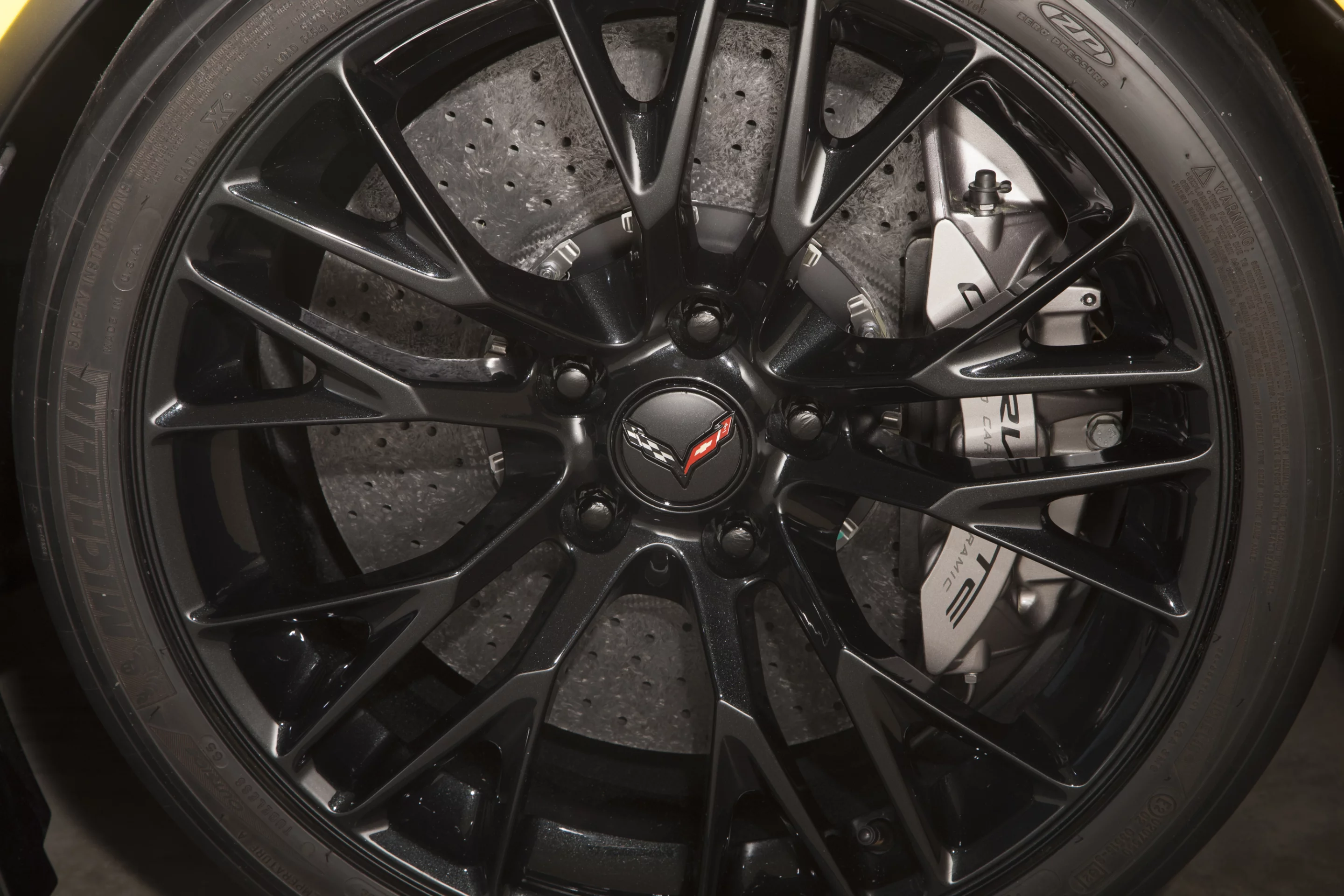 Giant steel discs and Brembo brakes are standard fare on the Z06
