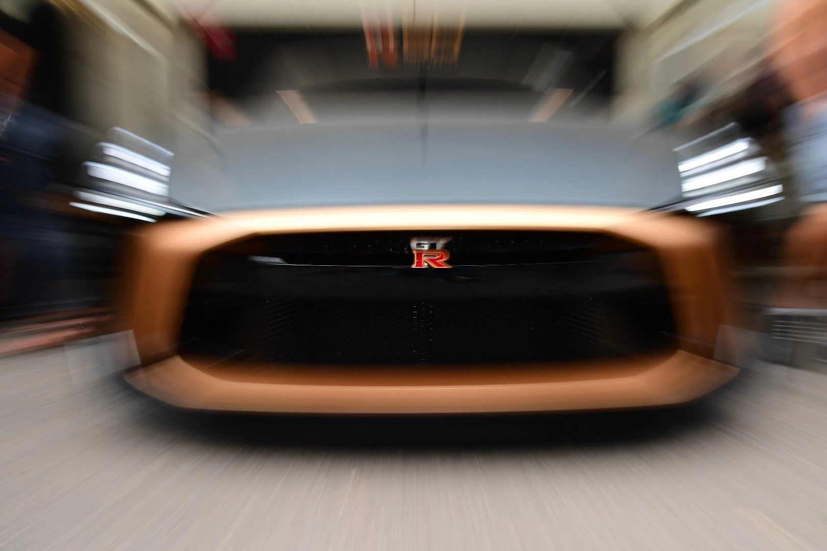 The GT-R50 speeds forward at the Festival of Speed