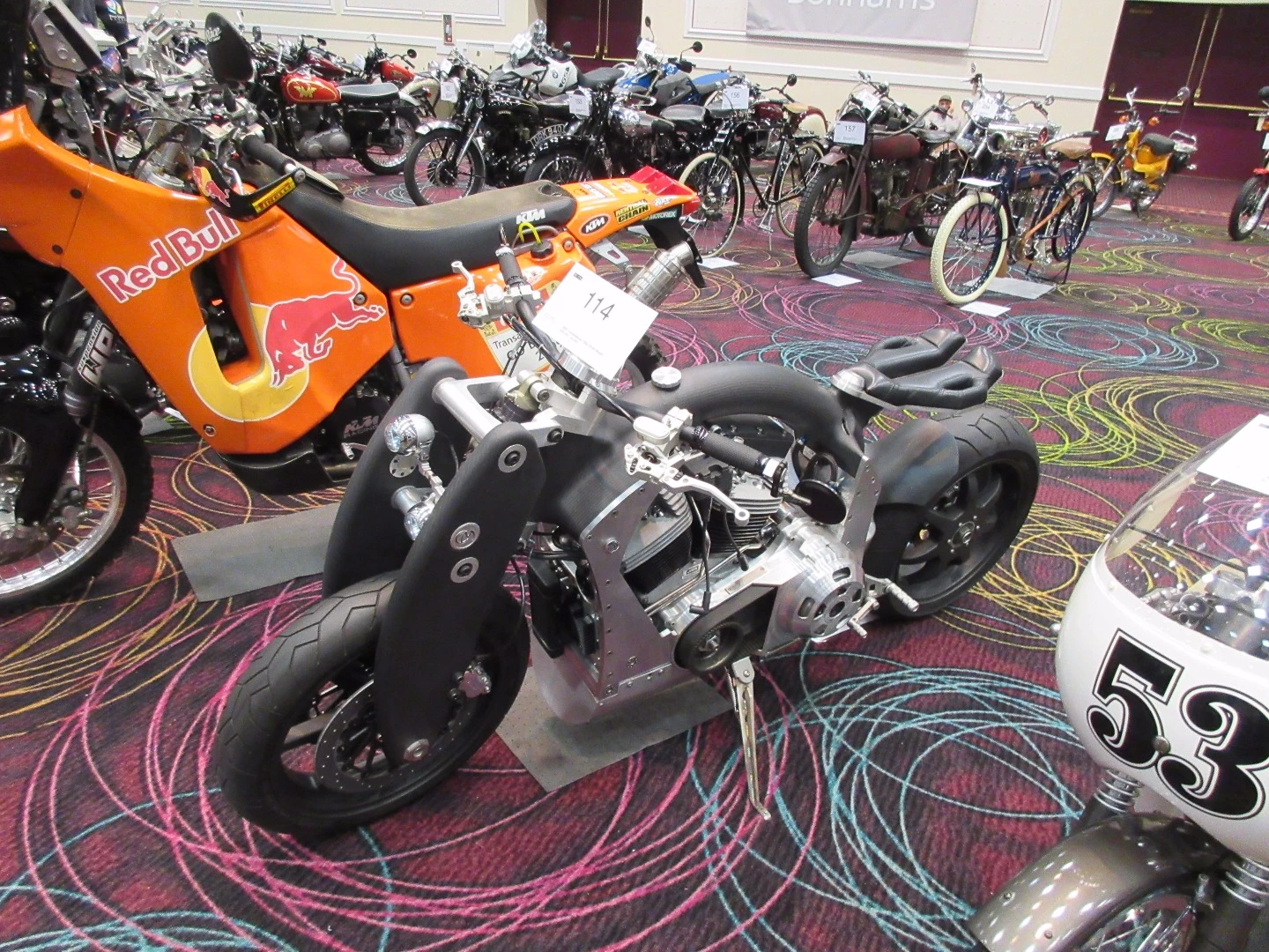 $103,500 – 2007 Confederate B120 Wraith - Bonhams Lot 114 had a very conservative estimate of $38,000 to $44,000, at which price it would have clearly been an absolute steal. Few machines ever regain their initial purchase price, particularly in the first decade, but the Wraith is already close. As we said in the preview of the auction, "If you believe, as I do, that the Confederate brand will endure and prosper, then the 1999 Hellcat and the 2007 B120 Wraith offer prime investment potential."