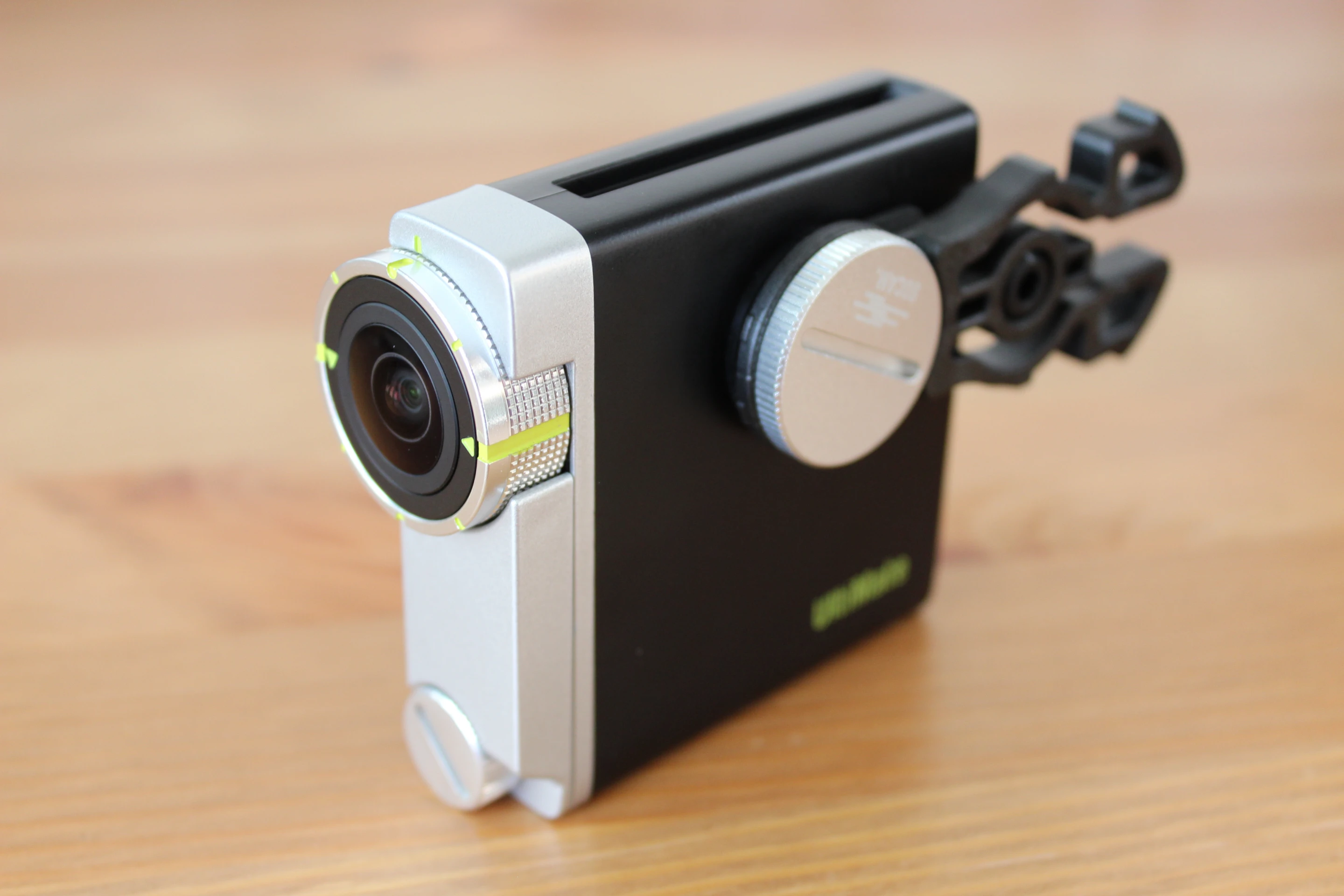 The Socam also features an adjustable-angle mounting arm