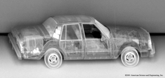 Backscatter imaging seesthrough inorganic material