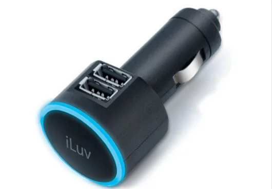 Two for one ... the dual USB car charger from iLuv