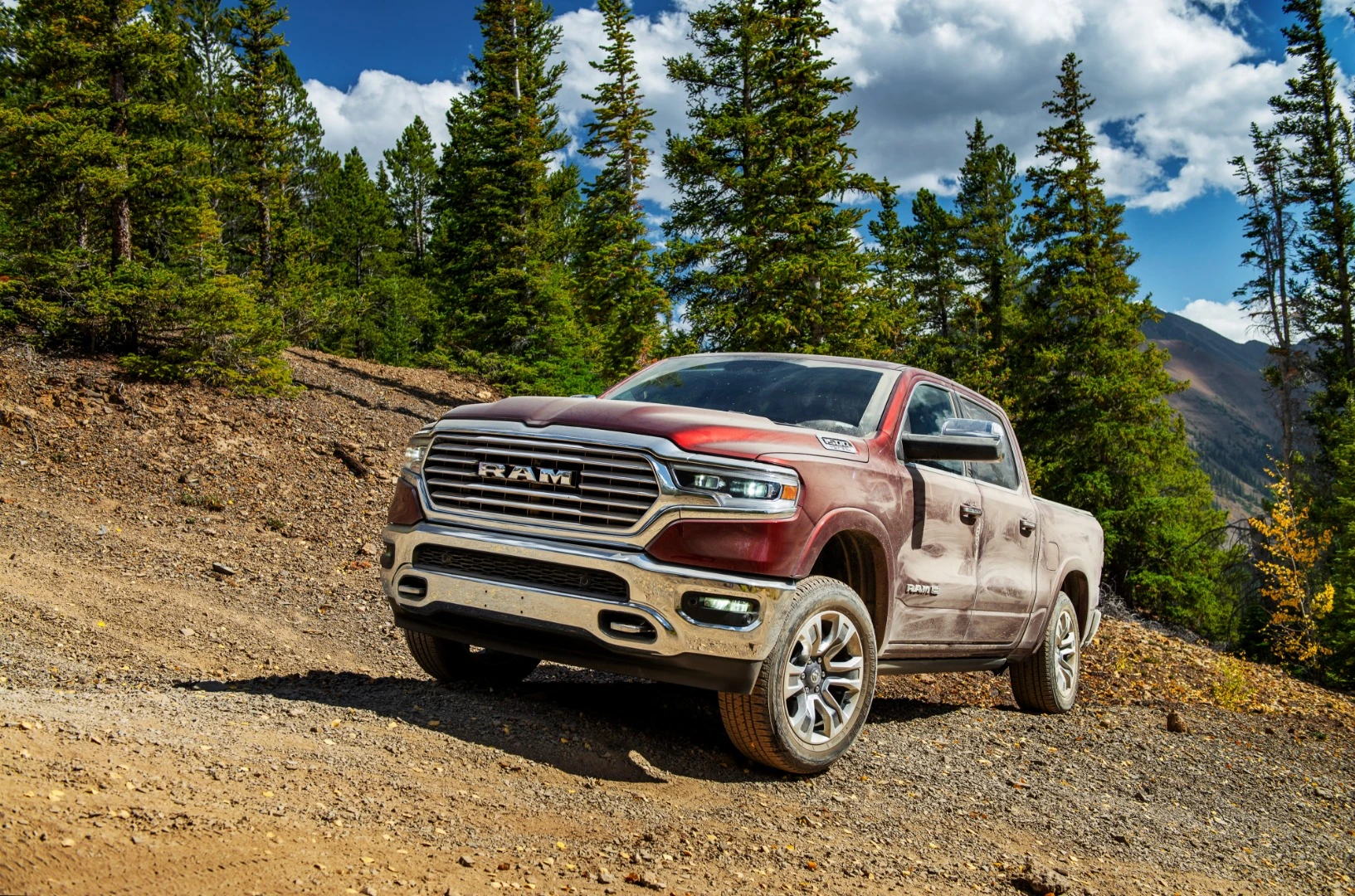 The big Ram 1500 Laramie edition was literally gilded on the inside, but made short work of the crossover trail from the outside