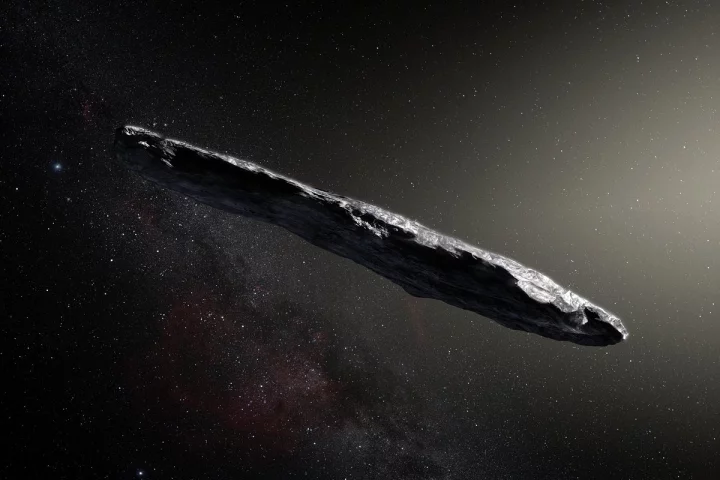 `Oumuamua is the first observed interstellar object to enter the Solar System