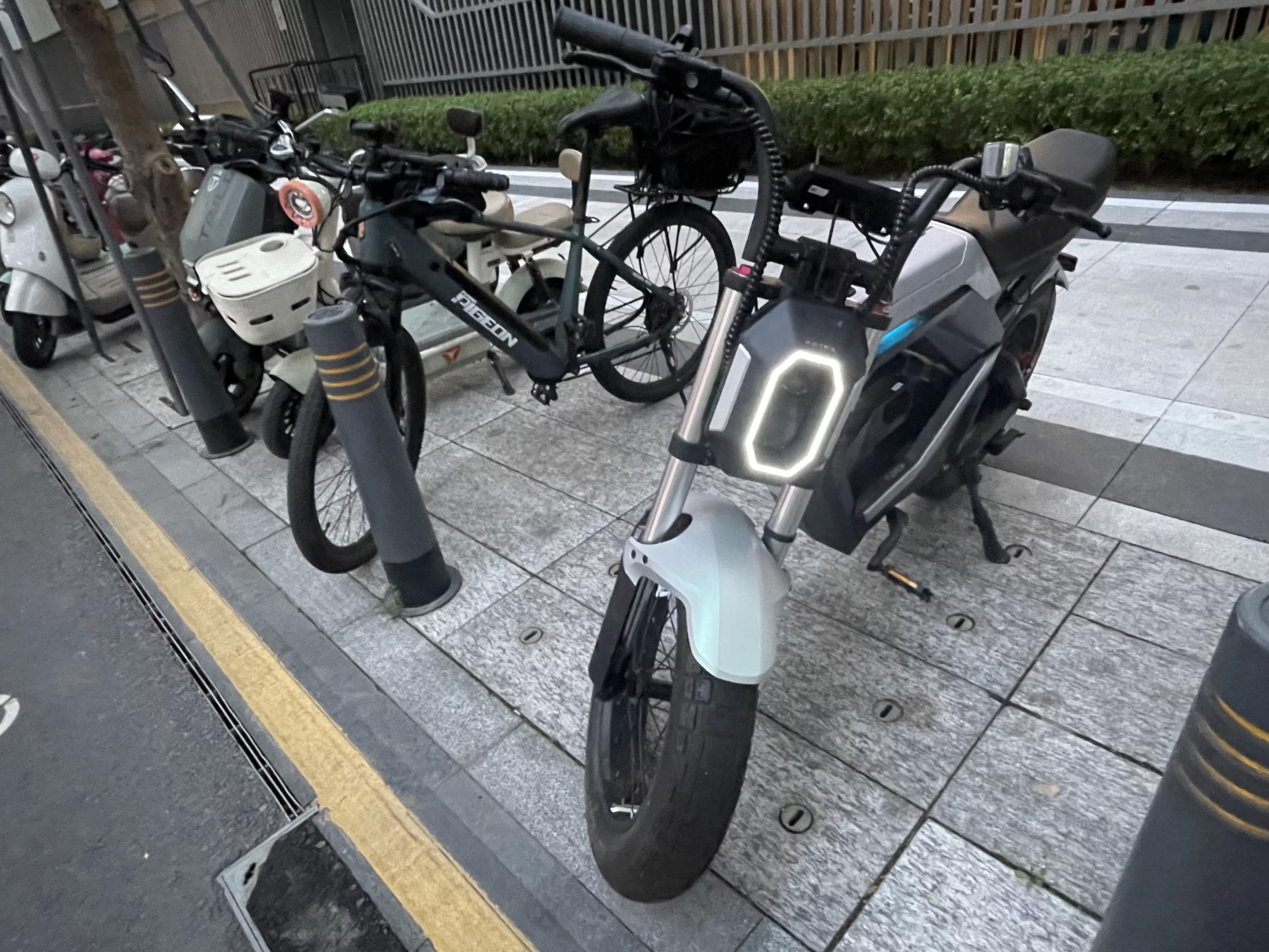 Hard to believe that the X26 and its Flying Pigeon neighbor are both ebikes