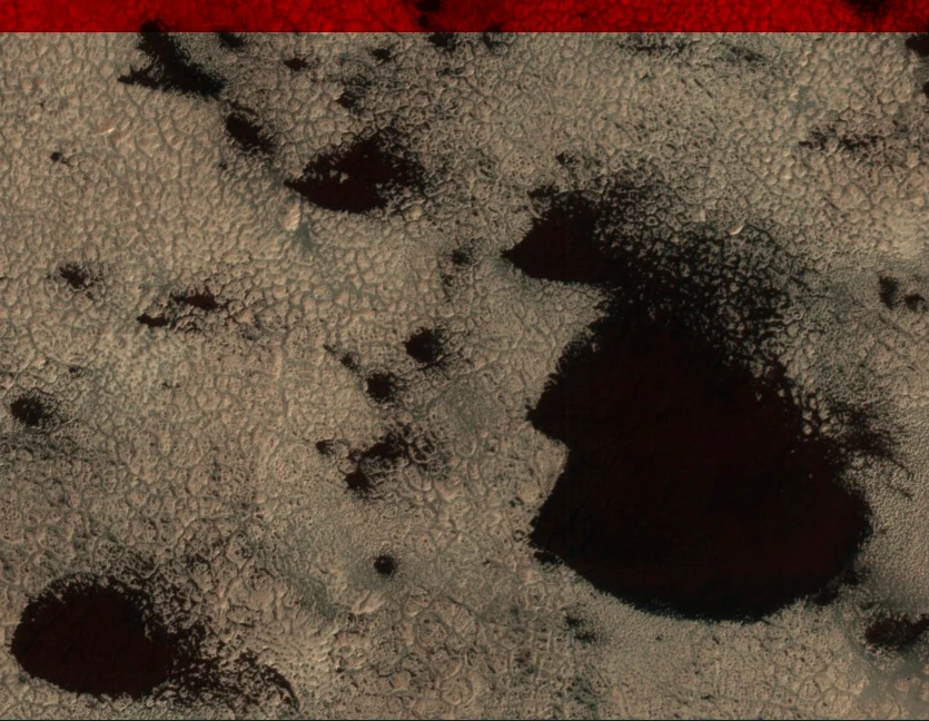 Both blobs and fans can be seen in this image