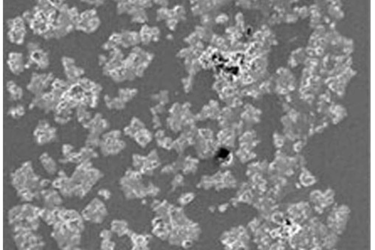 The antibacterial agent ciprofloxacin suspended in a biodegradable polymer, which can be inserted into a contact lens.Photo credit: MIT, Massachusetts Eye and Ear Infirmary, Children's Hospital, Boston