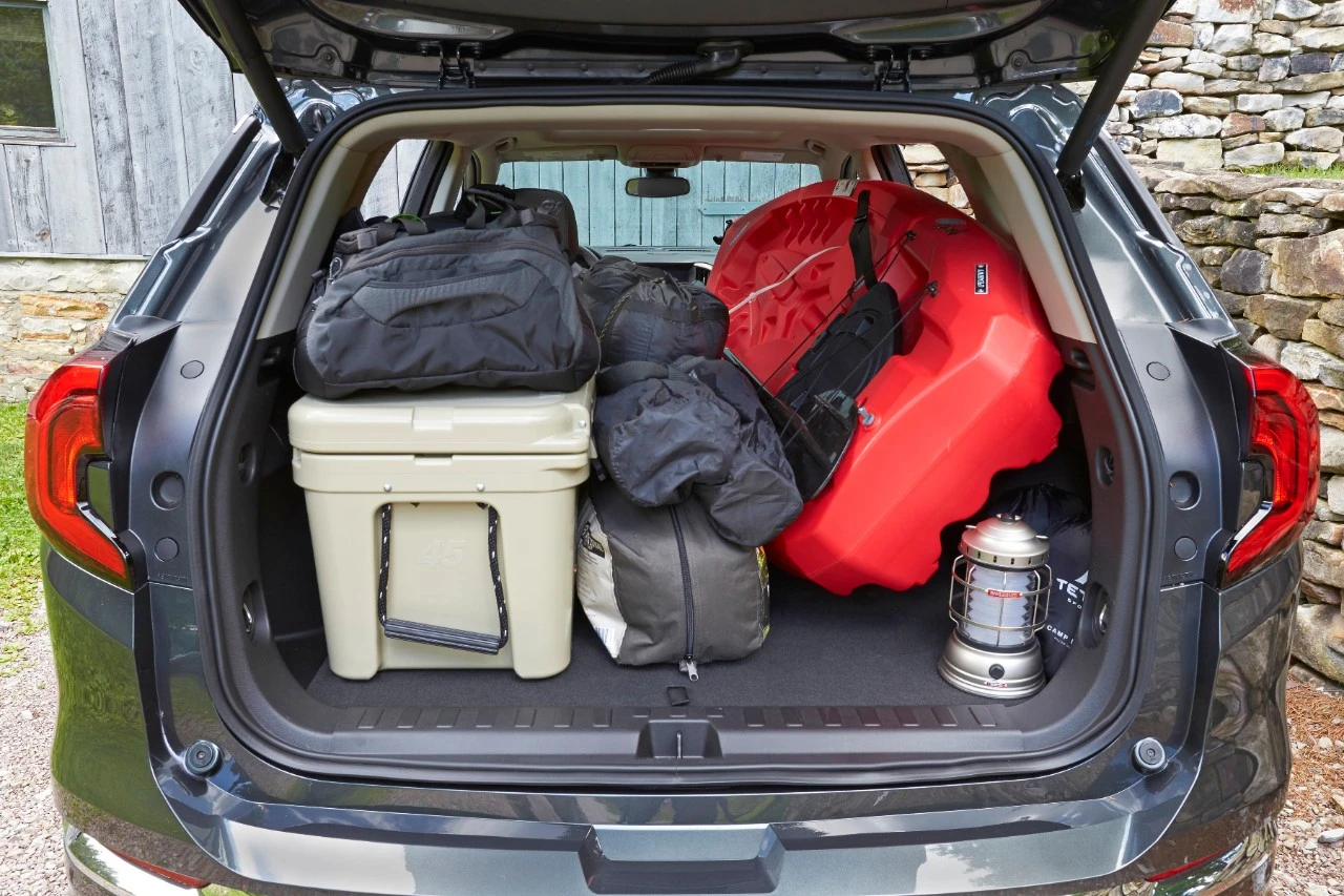 Big items like paddle boards and surfboards will fit in the Terrain easily