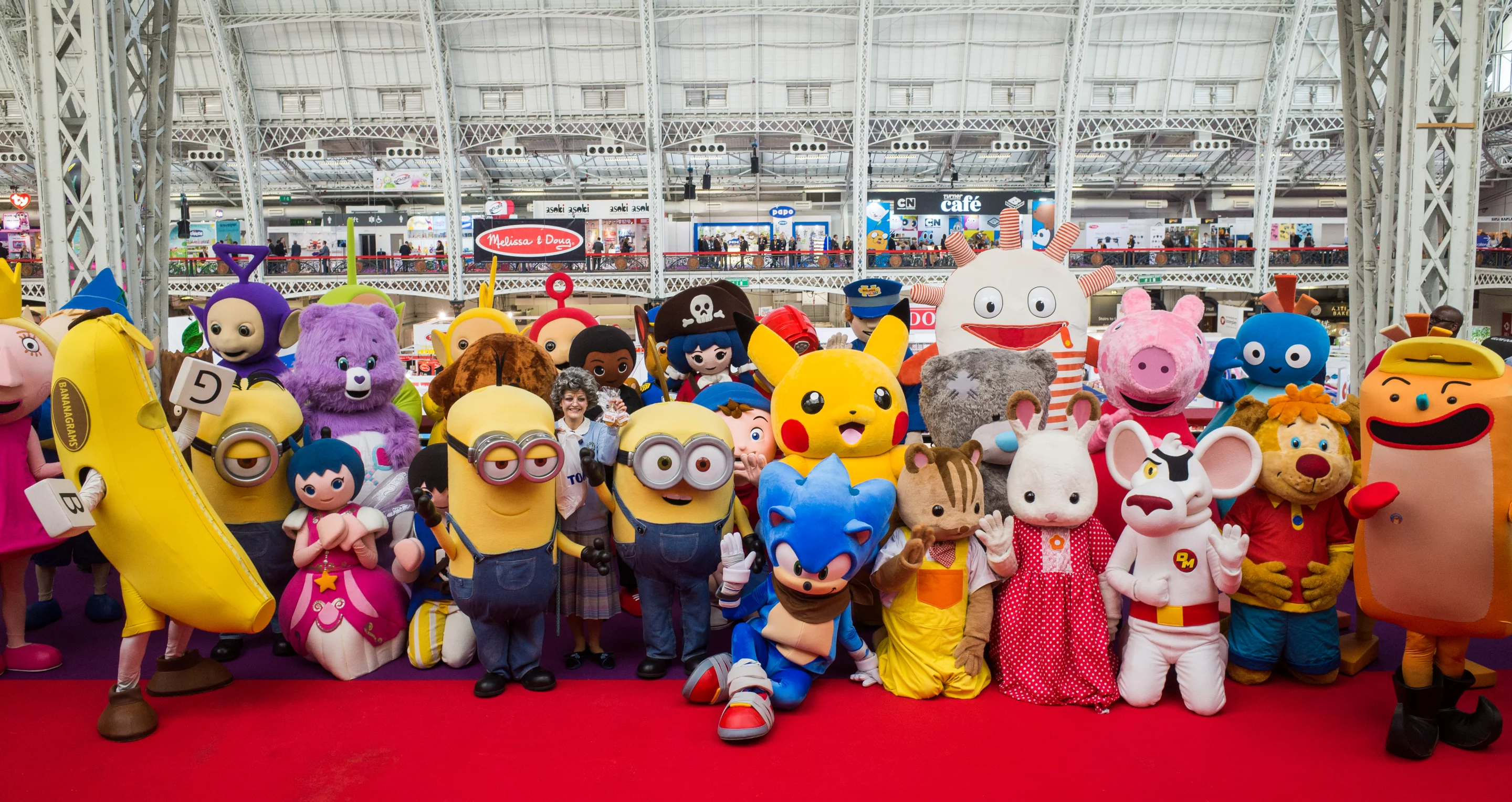 It wasn't all tech at the London Toy Fair, there were one or two familiar faces there too
