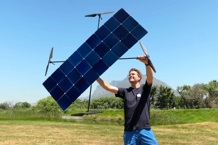 "For years now, I've wondered - is it possible for a drone to fly on solar power alone?" says Luke Bell as he introduces a project designed to find that out