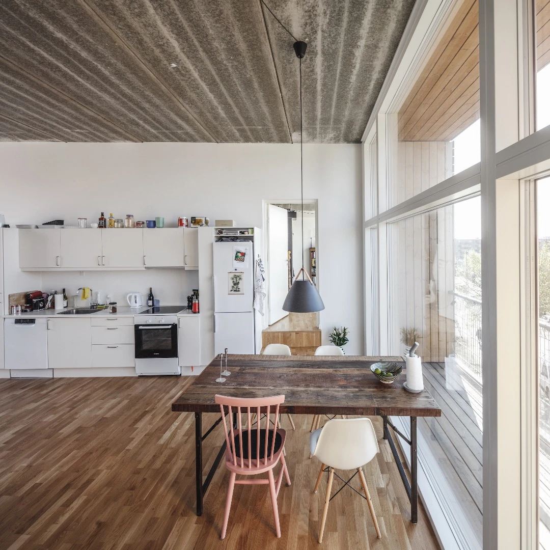 The interior of the homes look nicely done, as you'd expect from a firm with BIG's pedigree