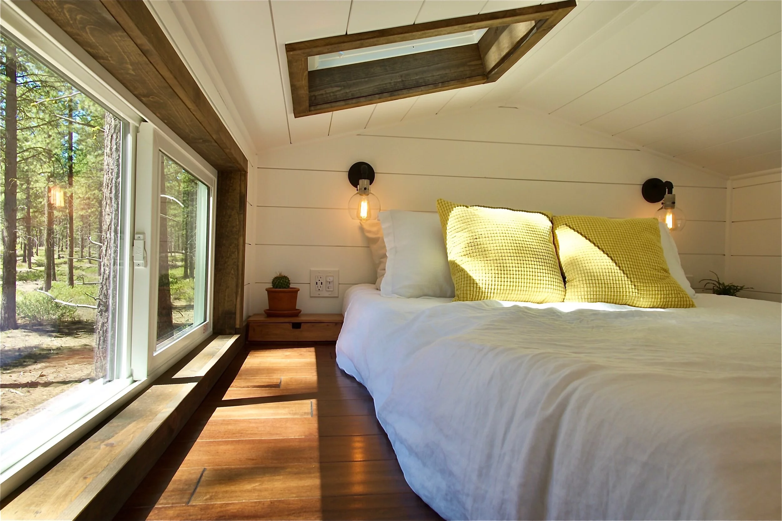 The Sonoma's bedroom is topped by a skylight