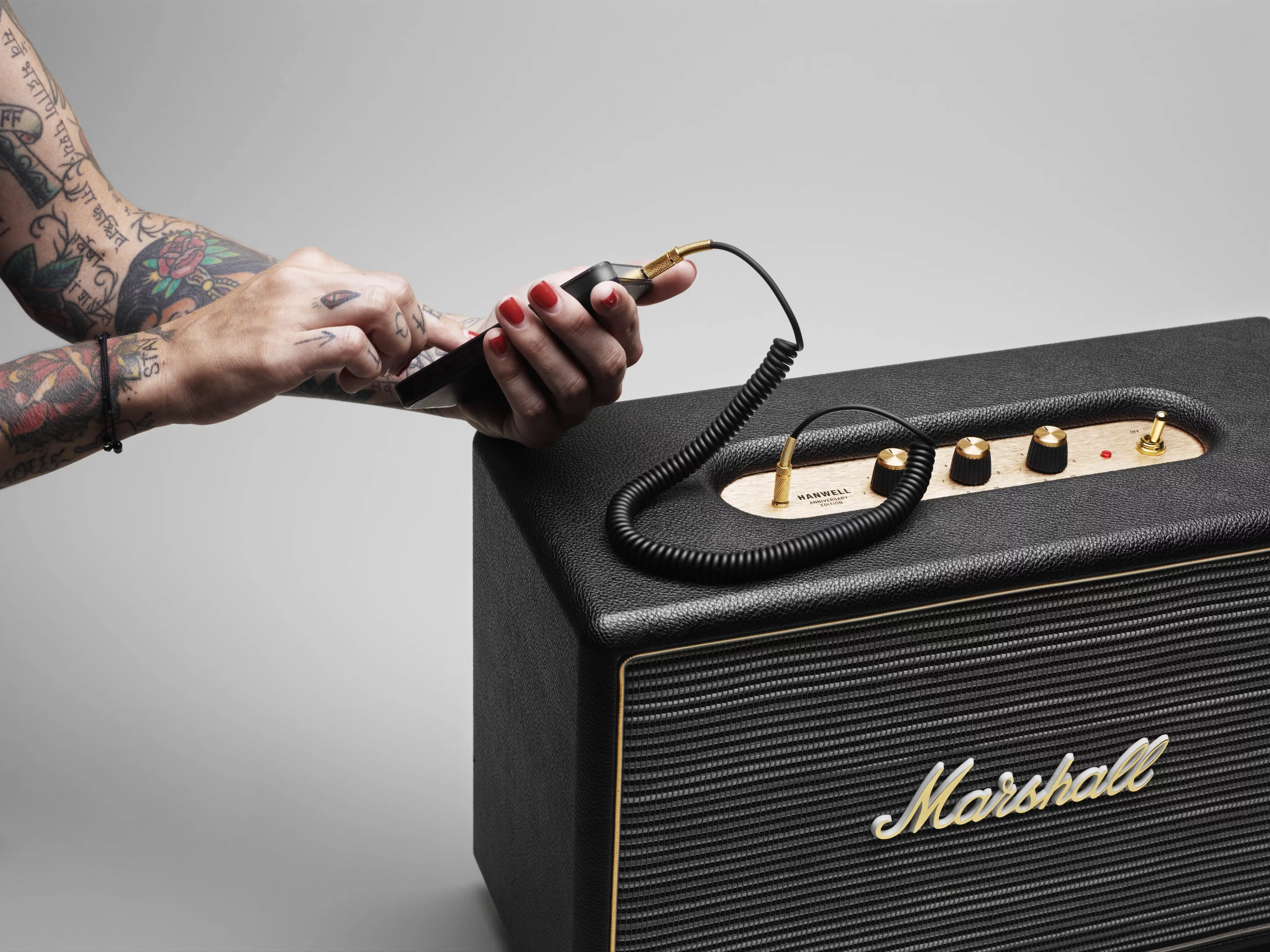 Marshall Headphones and Zound Industries have unveiled the Hanwell, a new Marshall-branded active loudspeaker headed for discerning living rooms in the near future