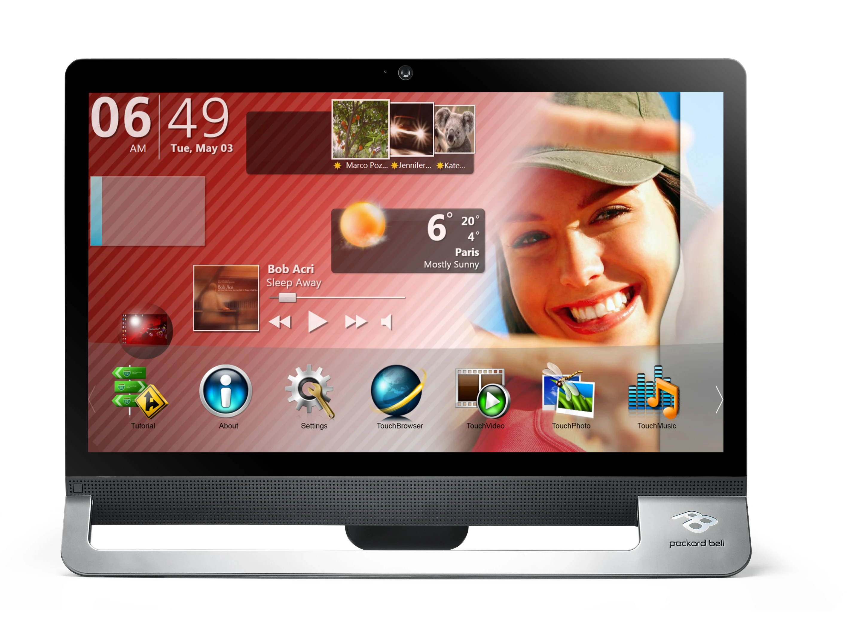 Both of the new all-in-ones have touch-enabled displays thanks to the company's own TouchPortal suite