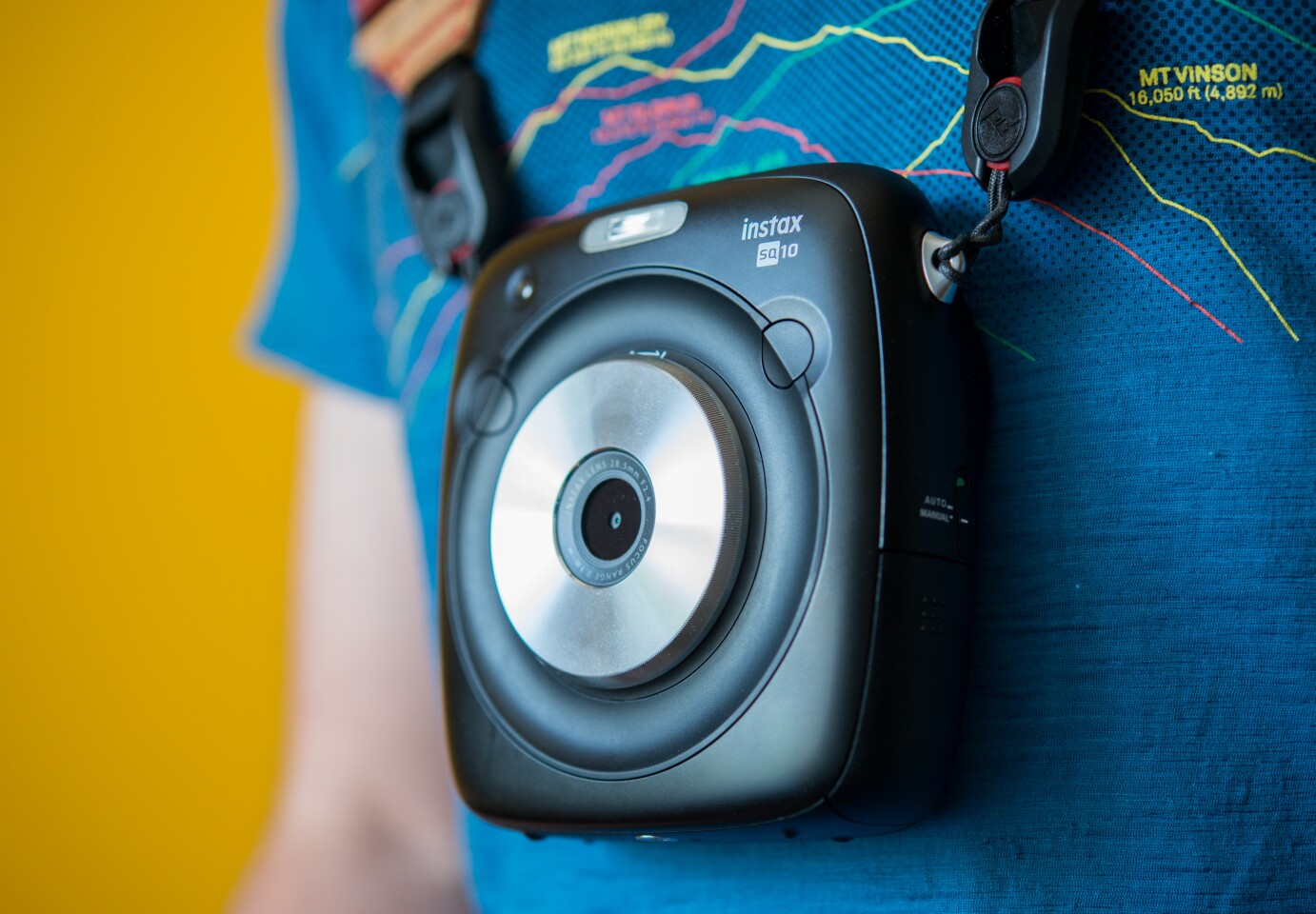 The Fujifilm Instax SQ10 digital instant camera is a striking device which gets a lot of comments